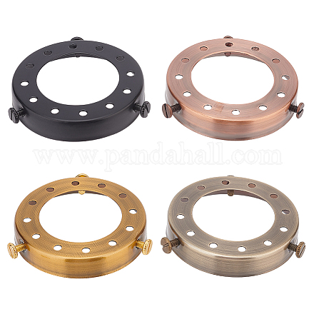 4 Stück 4 Farben Lampenschirm-Haltering aus Eisen FIND-FG0002-64-1