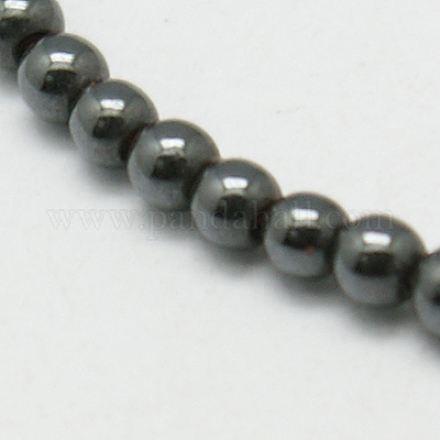 Chapelets de perles en hématite synthétique magnétique G-K037-10-1