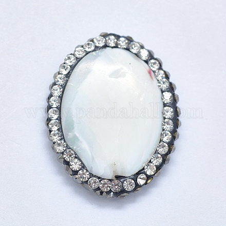 Perles de coquillage blanc naturel RB-K056-02B-1