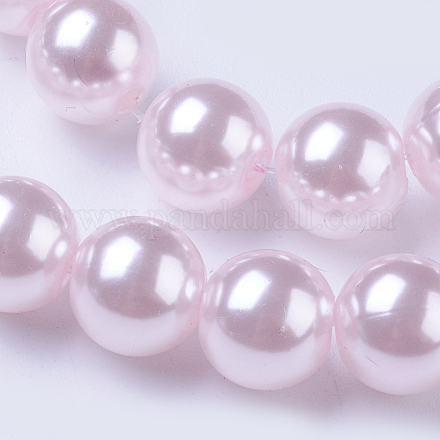 Perles d'imitation perles en plastique ABS MACR-S281-46A-1