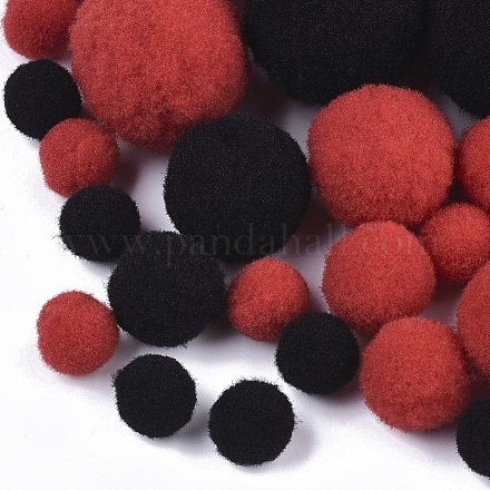 DIY Doll Craft Polyester High-elastic Pom Pom Ball AJEW-R093-01-B01-1