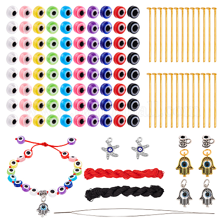Nbeads 477 pz kit di perline malocchio per la creazione di gioielli fai da te DIY-NB0006-17-1