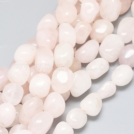 Natürlichen Rosenquarz Perlen Stränge G-F637-26-1