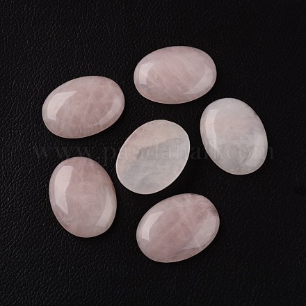 Cabochons de quartz rose naturelle ovale G-I171-30x40mm-07-1