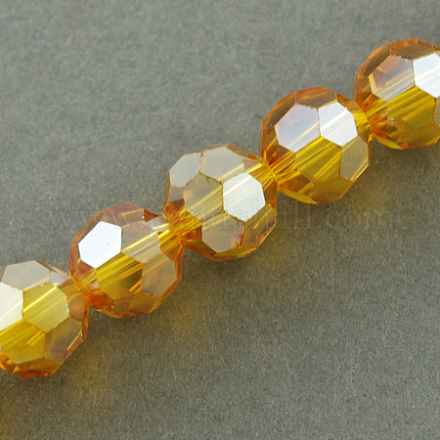 Chapelets de perles en verre électroplaqué EGLA-R016-2mm-16-1