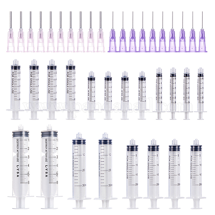 Plastic Screw Type Hand Push Glue Dispensing Syringe(without needle)and Needle Dispense Tips TOOL-BC0008-48-1