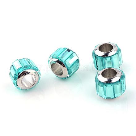 Glass European Beads GPDL-Q019-10-1