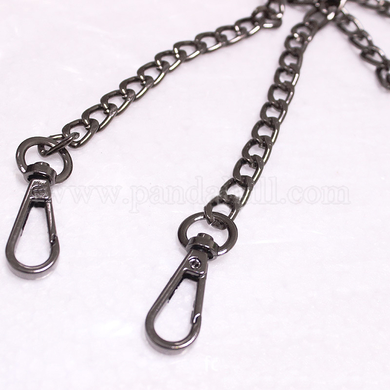 Lot De 3 Rallonges De Chaîne De Sac à Main En Perles D'Imitation - Longueurs 15.6 Cm Et 20.1 Cm - Or Et Blanc
