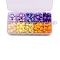 10 Grids 10 Colors Wax Granule Set, Sealing Wax Particles Kits for Retro Seal Stamp, Star, Mixed Color, 125x65mm