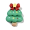 Resin Cabochons, Christmas Theme, Christmas Tree, 24.5x18.5x7.5mm