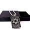 Vintage Stainless Steel Star of David Pendant Necklaces for Men and Women, Stainless Steel Color