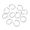 Iron Open Jump Rings, Round, Cadmium Free & Nickel Free & Lead Free, Platinum, 14x1.2mm, 17 Gauge, Inner Diameter: 11.6mm, about 2700pcs/1000g