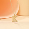 Alloy Textured Initial Pendant Necklaces, Golden, Letter K, 18.31 inch(46.5cm)