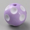 Acrylic Beads, Round, Plum, 19.5mm, Hole: 2.5mm