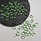 Transparent Glass Beads, Teardrop, Pale Green, 8.5x5.5x5.5mm, Hole: 1mm