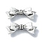 Tibetan Style Alloy Beads, Bowknot, Antique Silver, 8x19.5x4mm, Hole: 1.8mm, about 337pcs/500g