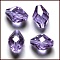 Imitation Austrian Crystal Beads, Grade AAA, K9 Glass, Faceted, Bicone, Lilac, 6x9.5mm, Hole: 0.7~0.9mm