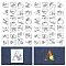 Water Soluble Fabric, Wash Away Embroidery Stabilizer, Letter A~Z, 212x289x0.2mm