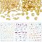 OLYCRAFT 160Pcs Ocean Themed Resin Fillers 8-Style Alloy Epoxy Resin Supplies Whale Alloy Cabochons Starfish Shell Dolphin Resin Accessories with 4 Sheets 3D Resin Stickers for Resin Jewelry Making