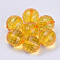 Transparent Acrylic Beads, Faceted, Round, Orange, 21.5x21mm, Hole: 3.5mm, about 80pcs/500g