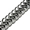 Rack Plating Aluminium Chain, Gunmetal, 39x16.2x4.2mm, about 6.56 Feet(2m)/Roll