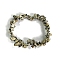 Natural Dalmatian Jasper Stretch Bracelets, Chip, Inner Diameter: 2-1/8~2-3/8 inch(5.5~6cm)