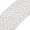 Transparent Glass Beads Strands, Rectangle, Faceted, Clear, 7x4.5x3.5mm, Hole: 0.9mm, about 79~80pcs/strand, 21.65''~22.24''(55~56.5cm)