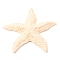 Opaque Resin Cabochons, Starfish, Beige, 72x72x12mm