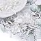 Glass Round Bugle Beads, Mixed Style, White, 5~7x2mm, Hole: 0.6~1mm, about 16199pcs/pound