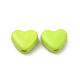 Heart Spray Painted Alloy Beads FIND-G053-01E-2