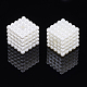 Perles d'imitation perles en plastique ABS OACR-S020-38-2