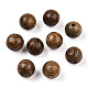 Perles en bois de wengé naturel WOOD-S659-18-LF-1