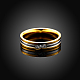 Regali di san valentino anelli per coppia in acciaio al titanio con zirconi cubici per donna RJEW-BB16382-6G-6