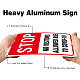 Señales de advertencia de aluminio con protección UV e impermeables AJEW-GL0001-01B-11-4