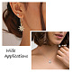 8Pcs 4 Style Brass Micro Pave Clear Cubic Zirconia Pendants FIND-TA0001-74-8