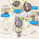 SUPERFINDINGS 10Pcs Wedding Bouquet Photo Charms Alloy rial Angel Photo Charm 95mm Oval Frame Bridal Charm Angel Wing Charms for Engagement Bridal Party Decor AJEW-FH0002-55-4