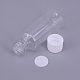 白いスクリュートップキャップ付き30mlプラスチックジャー  詰め替え式ボトル  コラム  78x29.5mm AJEW-TAC0020-10A-2