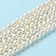 Natural Cultured Freshwater Pearl Beads Strands PEAR-E018-44-2