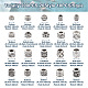 Kissitty 200 pz 20 perline europee in stile tibetano MPDL-KS0001-02-4