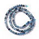 Natürliche teufelsblaue Aquamarin-Perlenstränge G-F717-16A-3