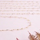 Perlenketten aus natürlichen Rosenquarzsplittern CHC-SZ0001-62L-4