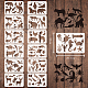 Set di modelli di stencil per pittura da disegno riutilizzabili in plastica DIY-WH0172-112-2