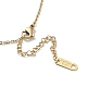 201 colliers pendentifs en acier inoxydable pour femmes NJEW-D055-08G-5