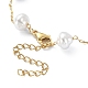 Bracelet chaîne perles imitation perle plastique abs BJEW-JB09421-4