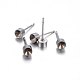 304 Stainless Steel Stud Earring Settings STAS-P210-50P-02-1