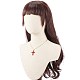 Collier pendentif croix étincelante pour femme X1-NJEW-TA00015-6