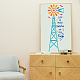 FINGERINSPIRE 2 pcs Splicing Big Windmill Painting Stencil 8.3x11.7inch Life is Much Sweeter On The Farm Drawing Template DIY Decoration Stencil for Painting on Wood Wall Paper Furniture DIY-WH0394-0203-4