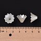 Multi-Petal Flower ABS Plastic Imitation Pearl Bead Caps OACR-R016-25-4