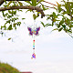 Butterfly DIY Diamond Painting Pendant Decorations Kits PW-WG21634-01-4