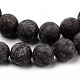 Chapelets de perles de flocon de neige en obsidienne naturelle G-Q462-72-6mm-2